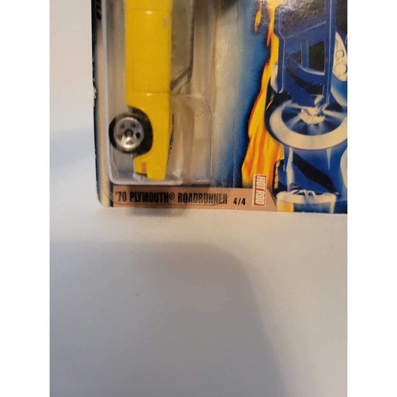 NIB 2002 Hot Wheels Metal Collection #110 Yellow 1970 Plymouth Roadrunner - Picture 8 of 8